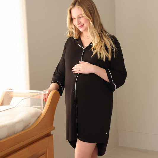 Labor & Delivery Nightgown - Black