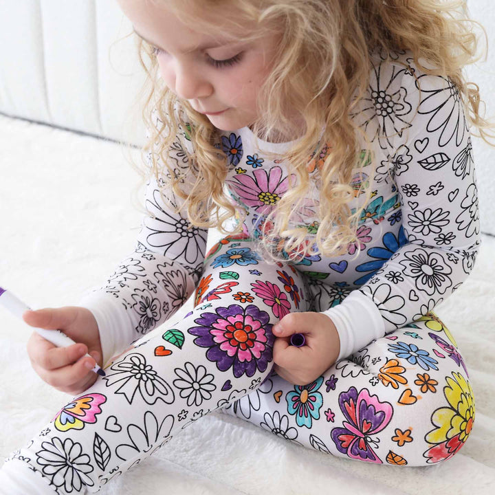 Colorable Pajama Set + Markers