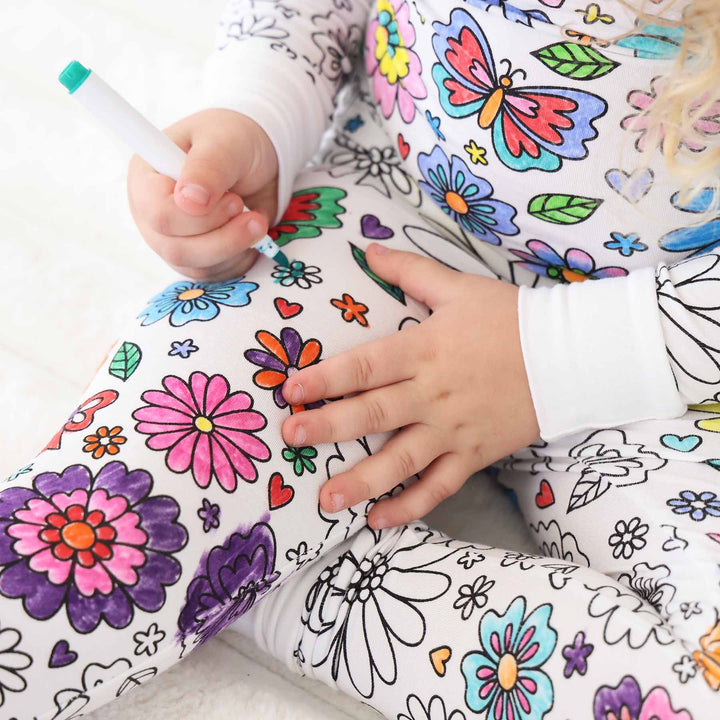 Colorable Pajama Set + Markers