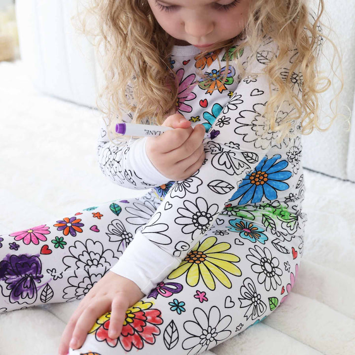 Colorable Pajama Set + Markers