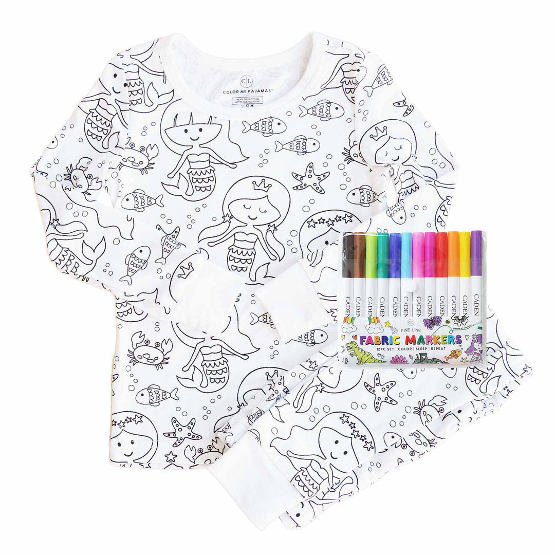 Colorable Pajama Set + Markers