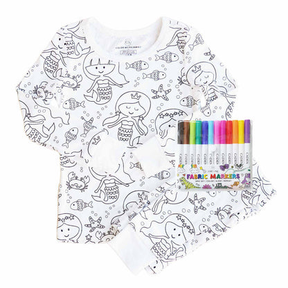 Colorable Pajama Set + Markers