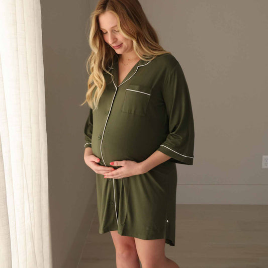 Labor & Delivery Nightgown - Olive